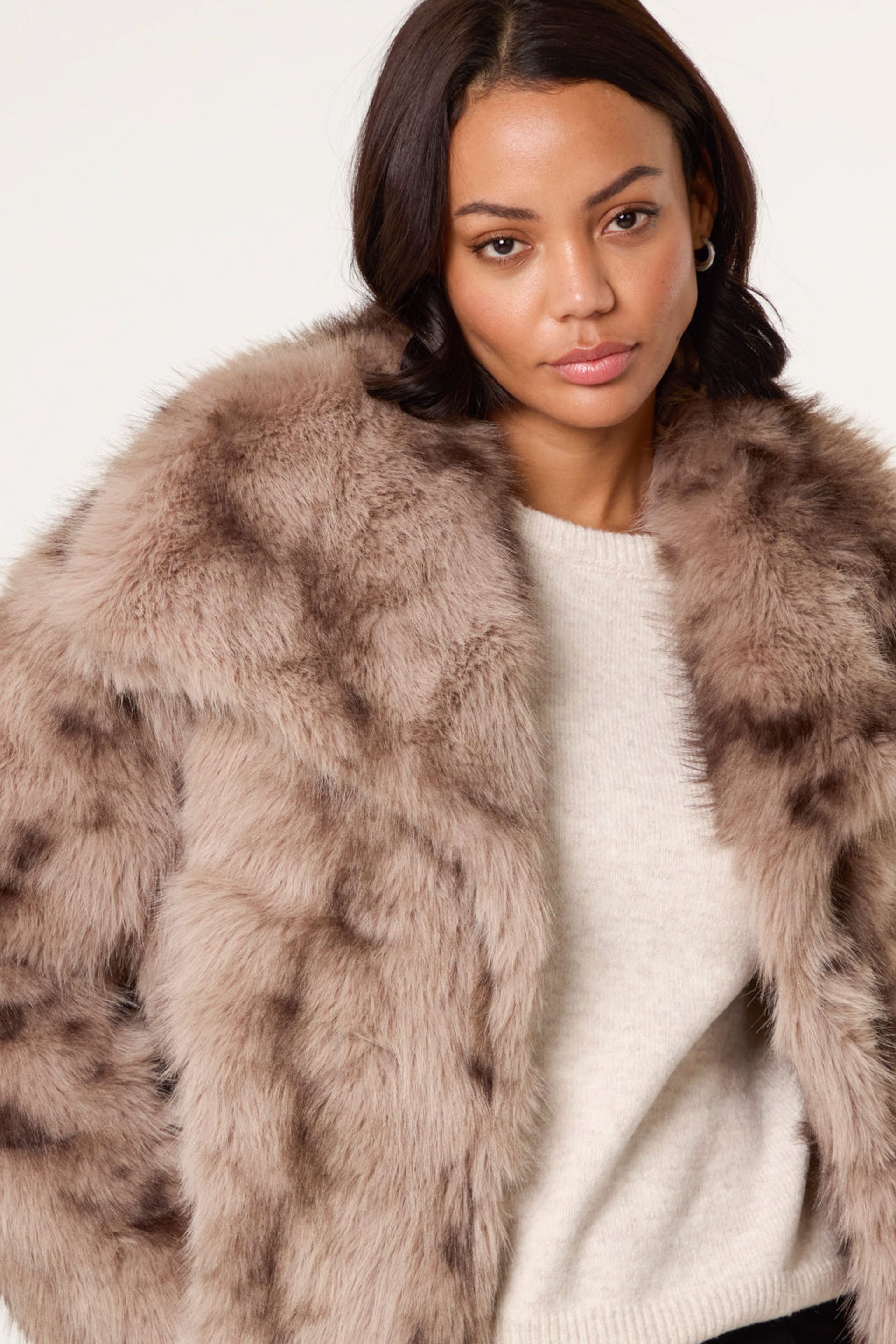 Blue Vanilla Blue Vanilla Women's Light Brown Faux Fur Coat - 4