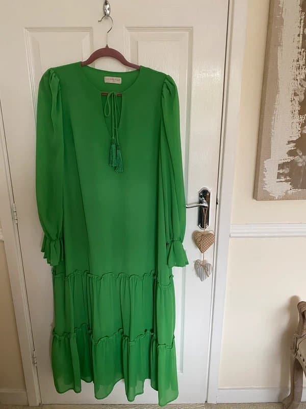 Never Fully Dressed Never Fully Dress Green Maxi Dress size 18