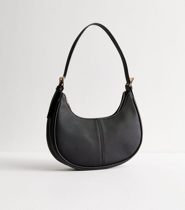 New Look Black Faux Leather Shoulder Bag New Look - 2