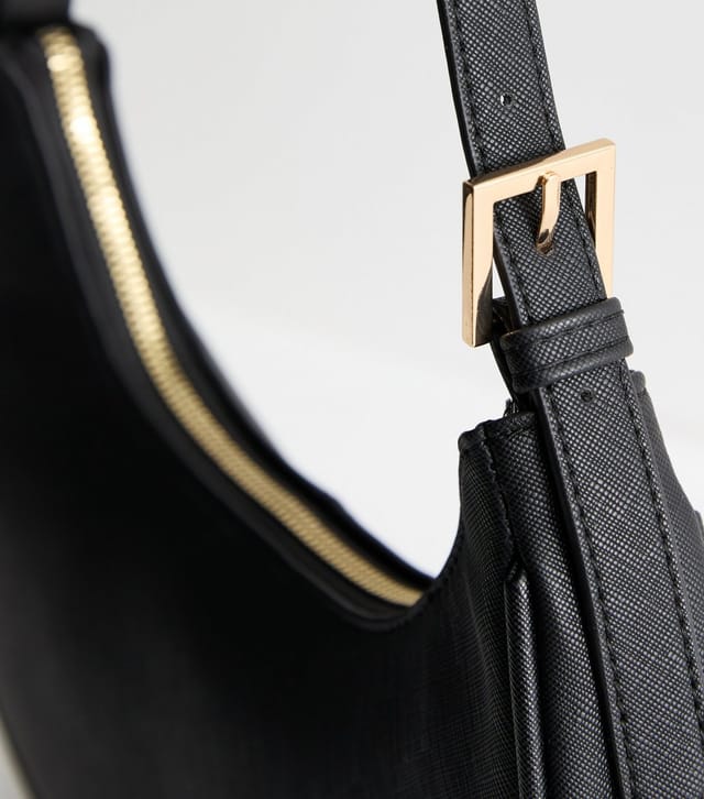 New Look Black Faux Leather Shoulder Bag New Look - 3