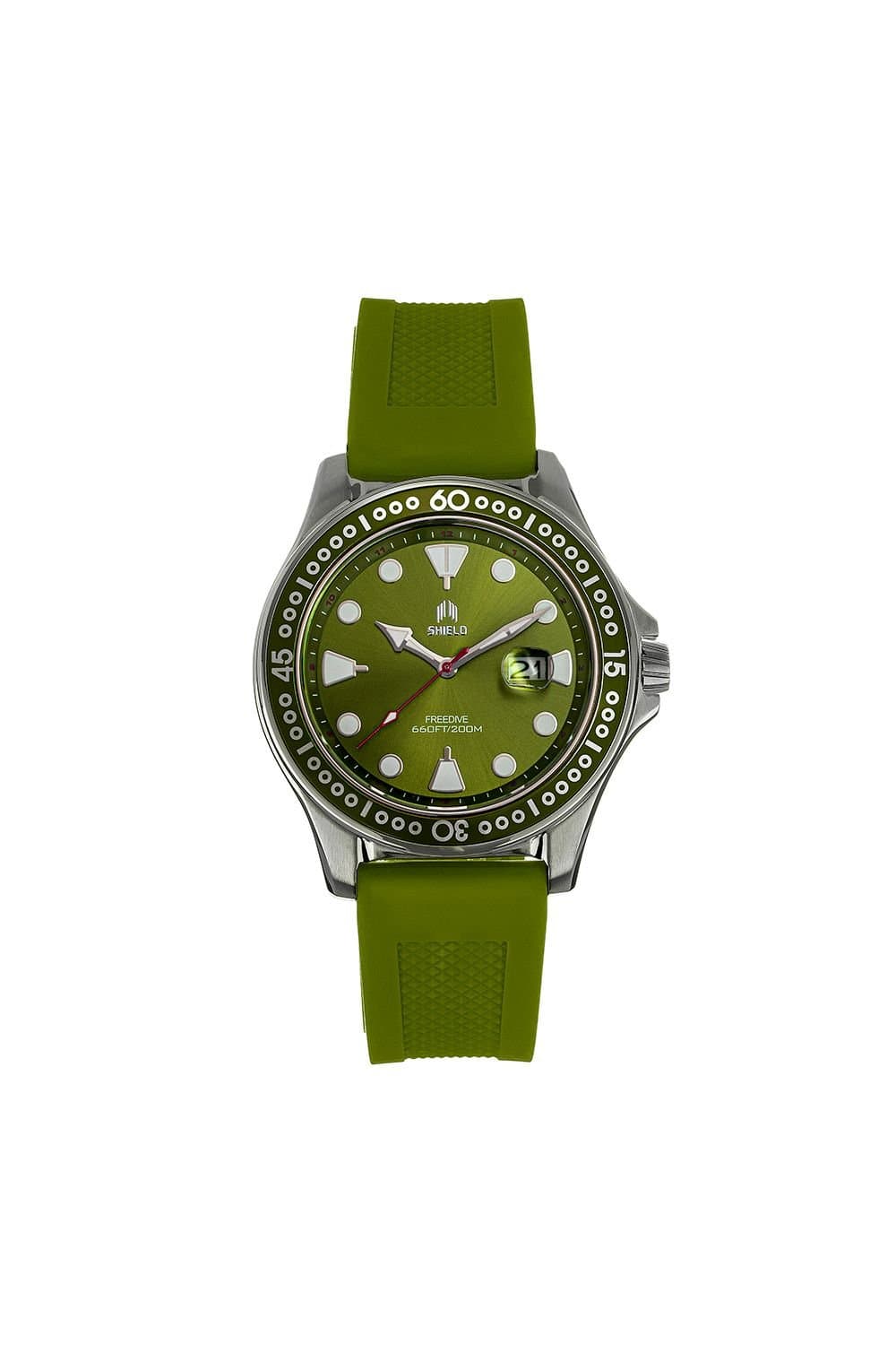 Shield Shield Men's Freedive Strap Watch with Date in Green