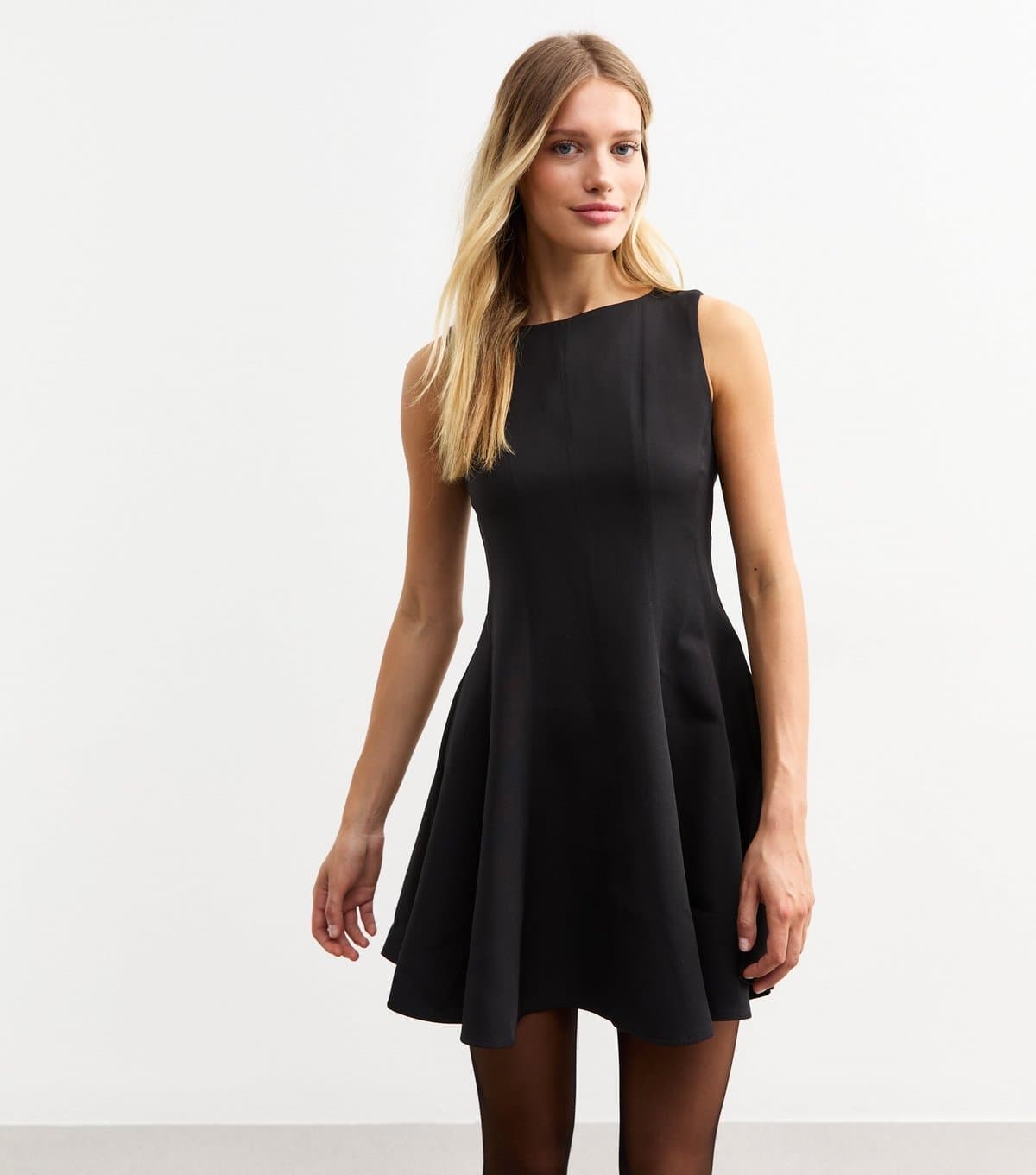 New Look New Look Black Crepe Shift Mini Dress