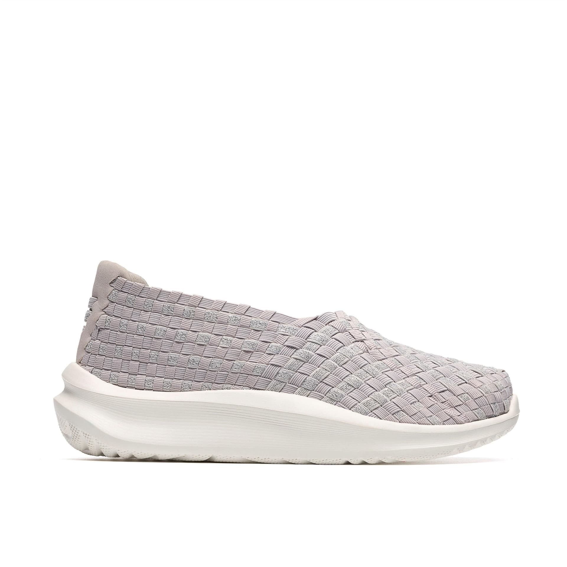 Clarks Clarks Women's Solevana Weave Pale Grey Slip Ons