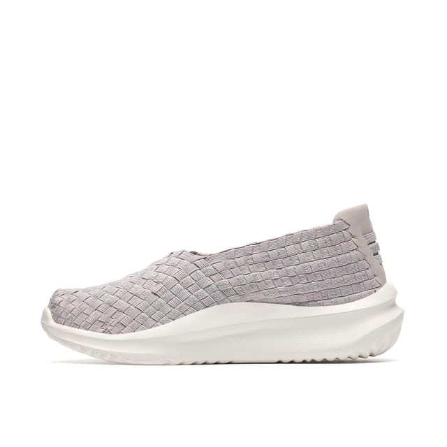 Clarks Clarks Women's Solevana Weave Pale Grey Slip Ons - 2