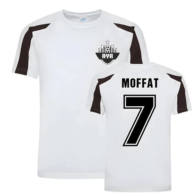 Ayr United Ayr United Men's Michael Moffat Sports Training Jersey in White - 2