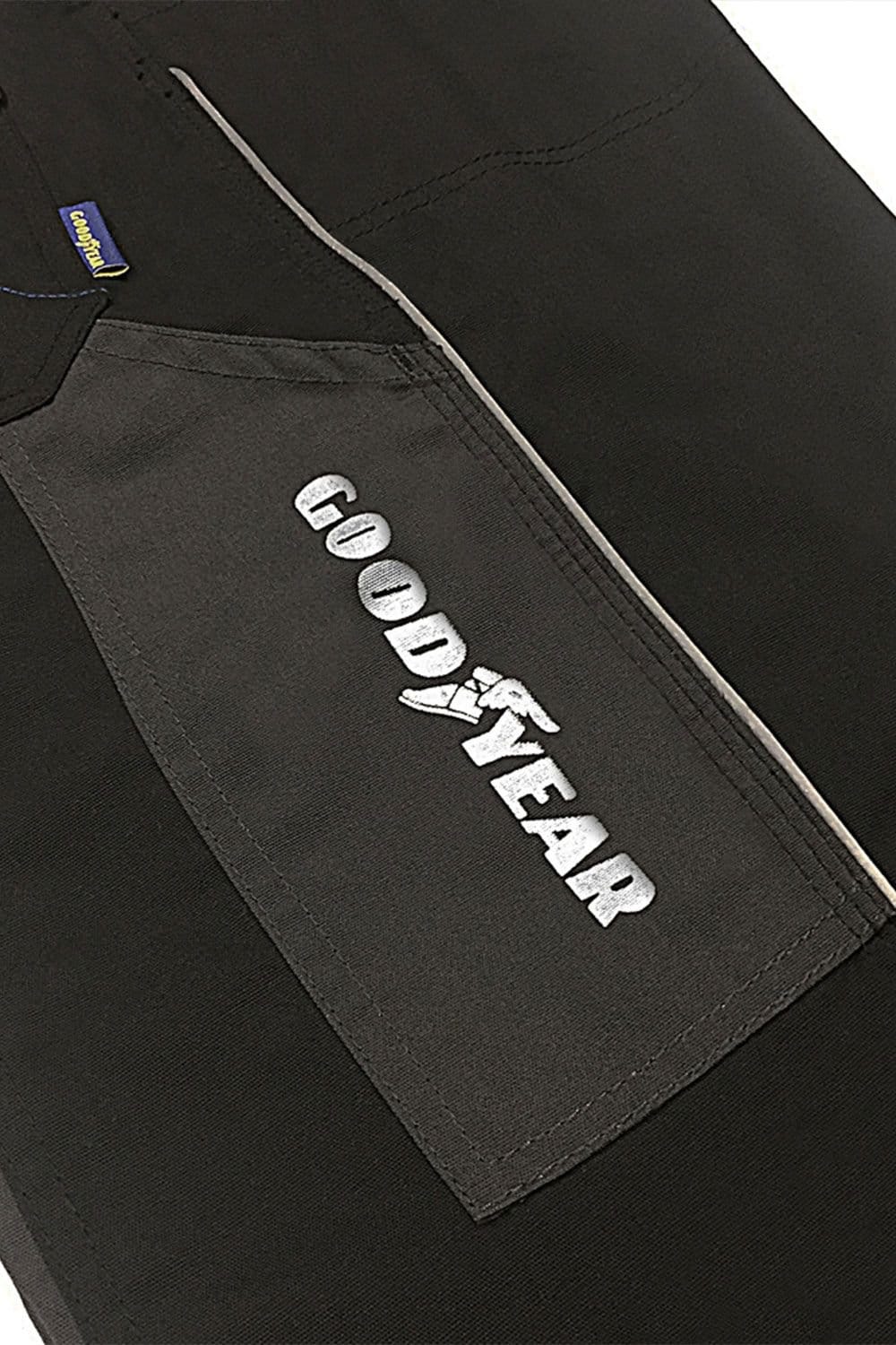 Goodyear Goodyear Men's Reflective Detail Knee Pad Pocket Cargo Trousers in Black - 4