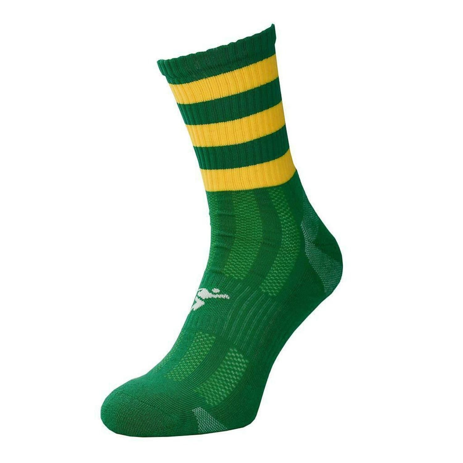 Precision Precision Men's Pro Hooped Gaelic Mid Socks in Bright Green