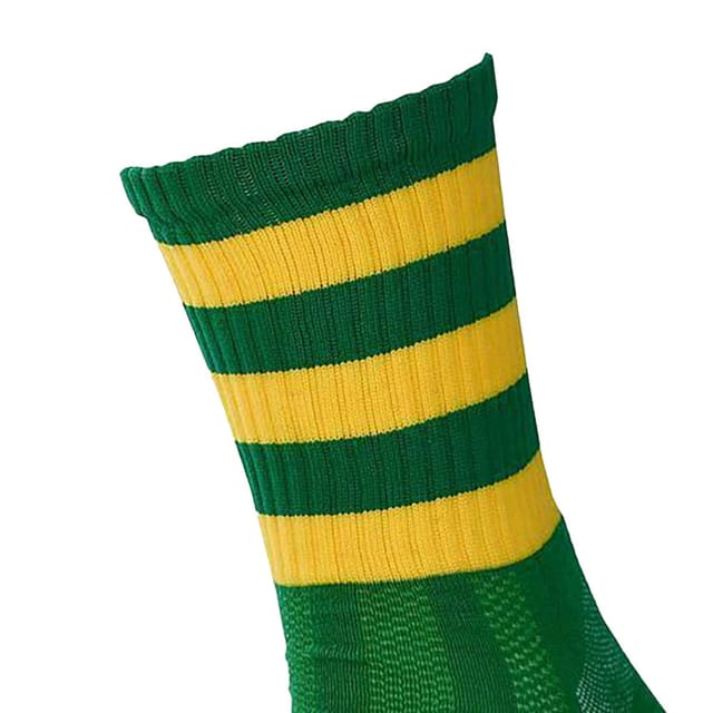 Precision Precision Men's Pro Hooped Gaelic Mid Socks in Bright Green - 2