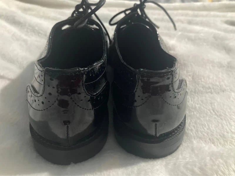 ASOS ASOS Black Patent Brogue Lace-Up Shoes