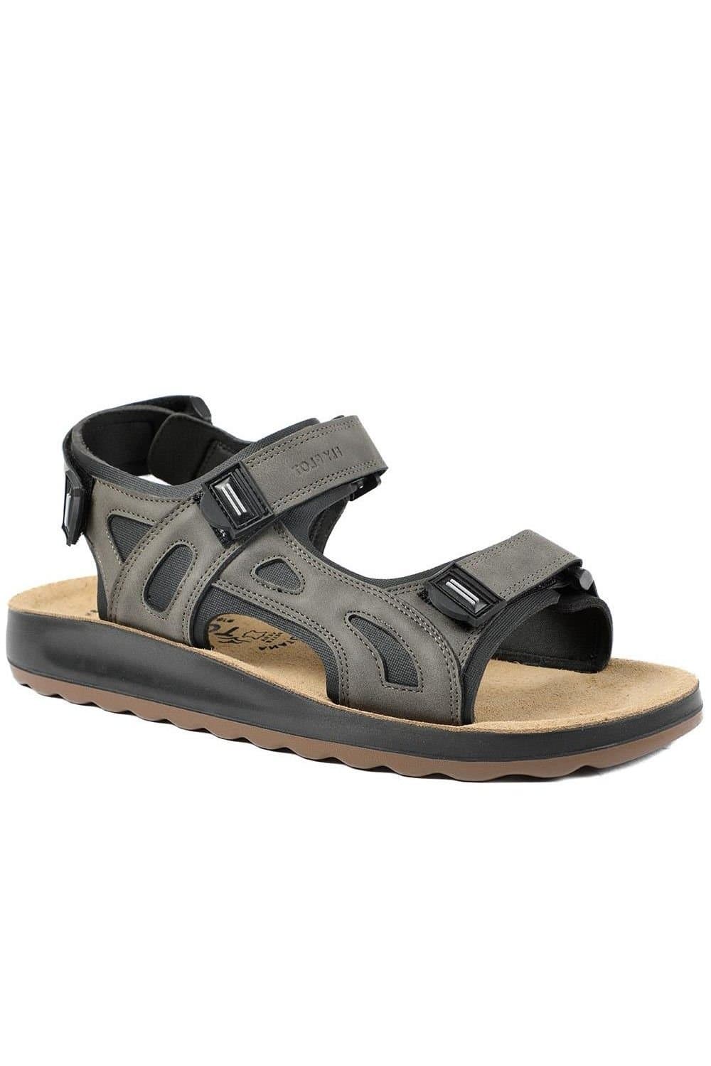 Fly Flot Fly Flot Men's FlyFlot Anatomic Adjustable Fit Sandals in Grey