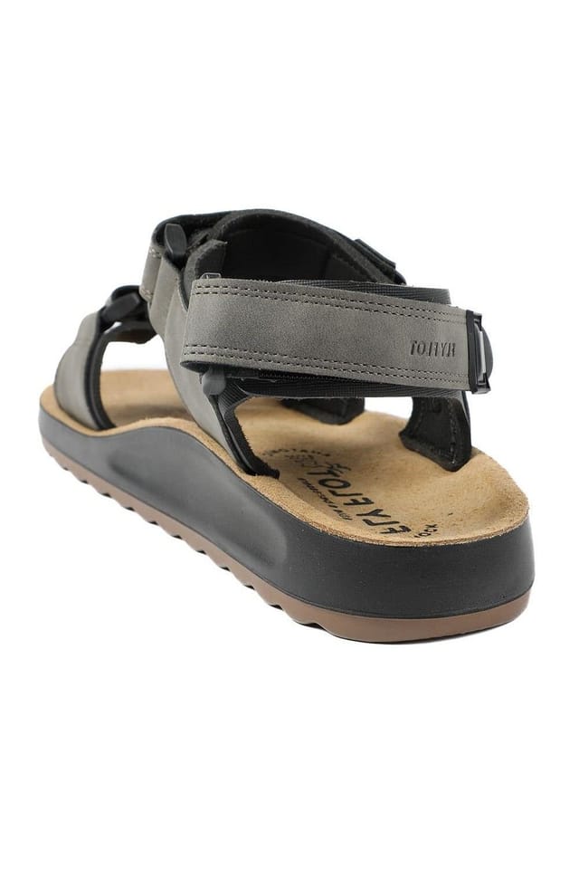 Fly Flot Fly Flot Men's FlyFlot Anatomic Adjustable Fit Sandals in Grey - 3