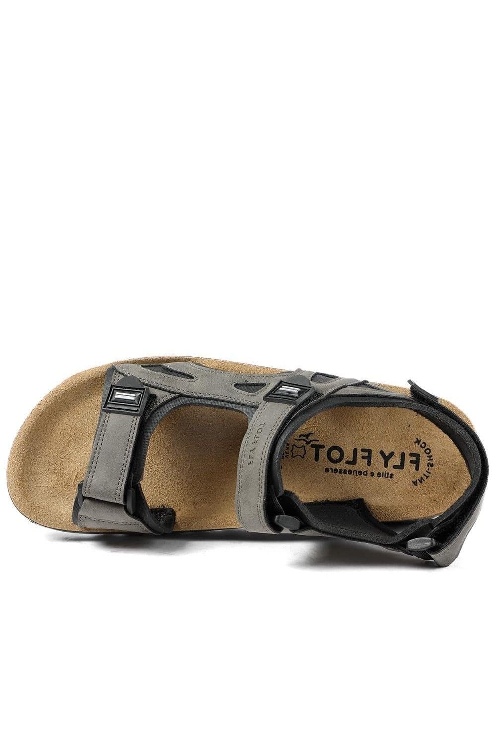 Fly Flot Fly Flot Men's FlyFlot Anatomic Adjustable Fit Sandals in Grey - 4