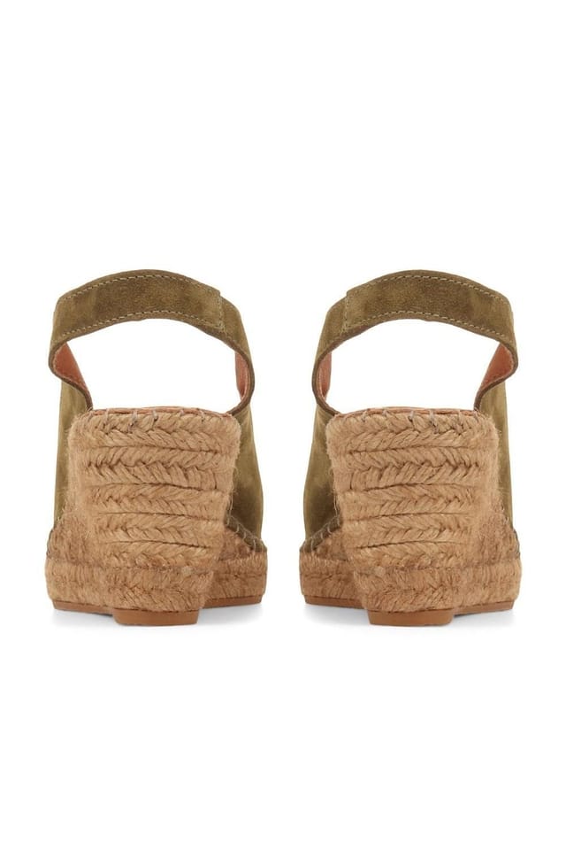 Jones Bootmaker Jones Bootmaker Women's Rosanna Slingback Wedges in Khaki - 3