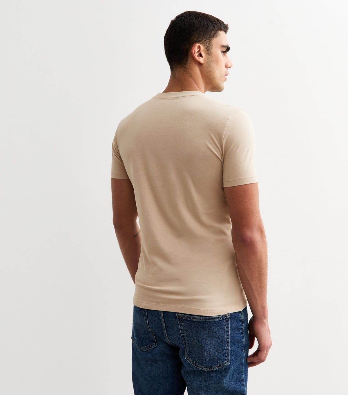 New Look Men's Stone Muscle Fit T-Shirt New Look - 4