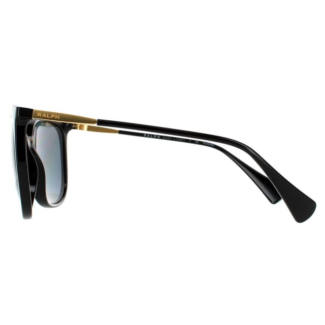 Ralph by Ralph Lauren Ralph by Ralph Lauren Women's Butterfly Shiny Black Dark Grey Polarized RA5248 Sunglasses - 3