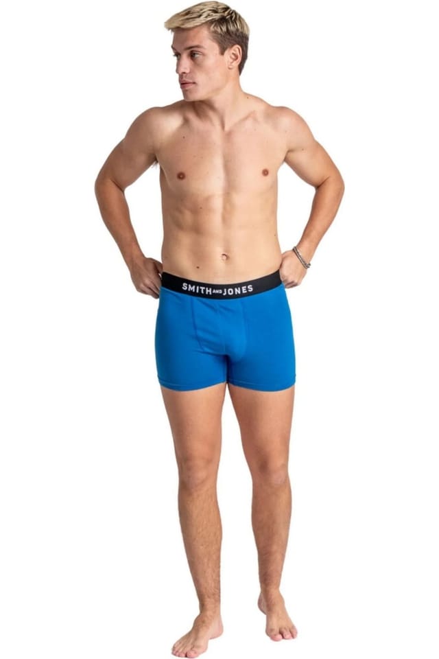 Smith & Jones Smith & Jones Men's Zyden Assorted Designs Boxer Shorts (Pack of 7) in Dark Blue - 3