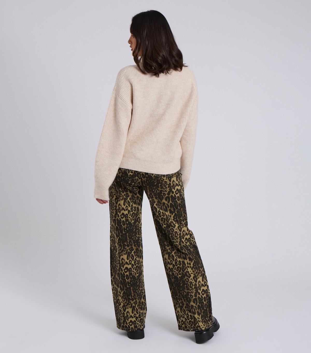 Urban Bliss Women's Cream Rib Half Zip Jumper Urban Bliss New Look - 4