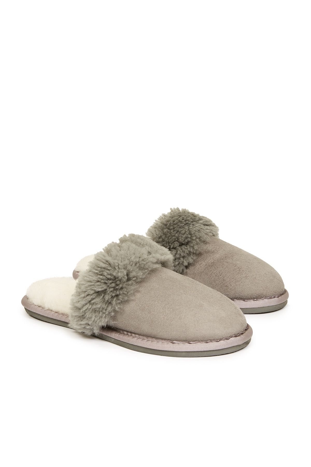Celtic & Co Celtic & Co Women's Turnback Mules in Light Grey - 4