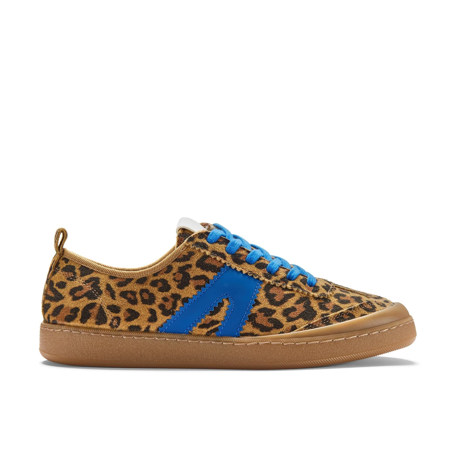Clarks Clarks Women's Coralea Lace Leopard Print Combination Trainers in Brown