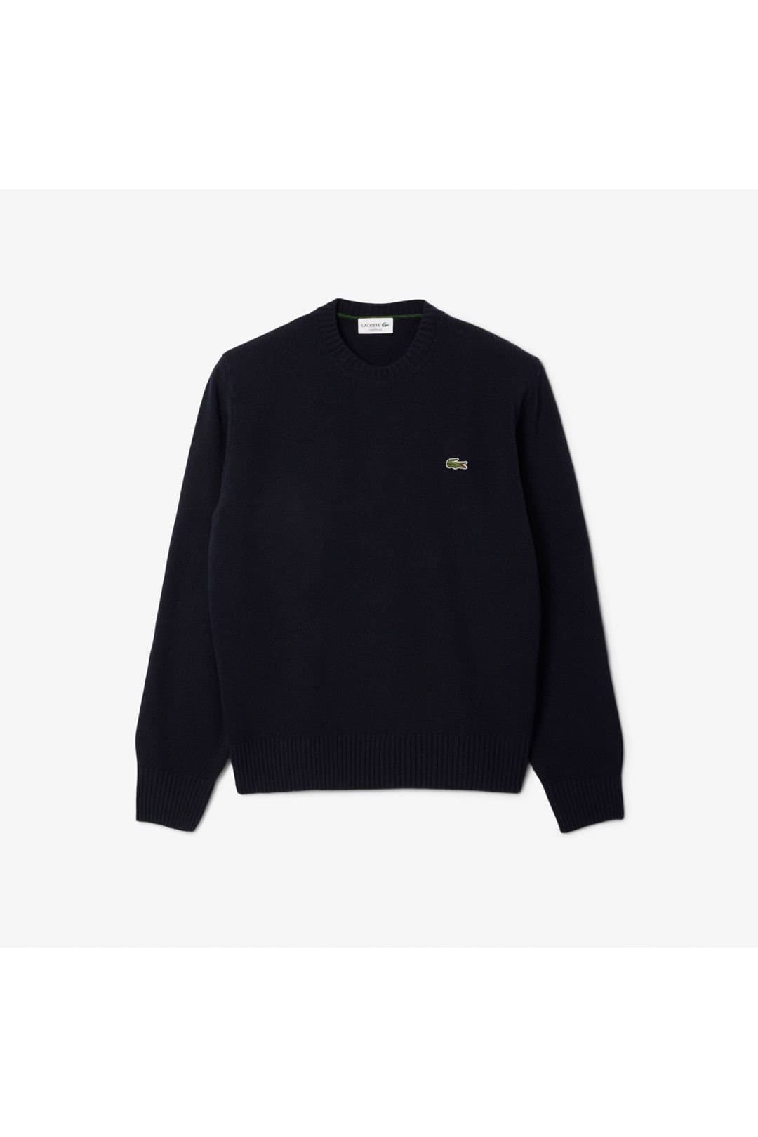 Lacoste Lacoste Men's Crew Neck Knit Jumper Navy Blue