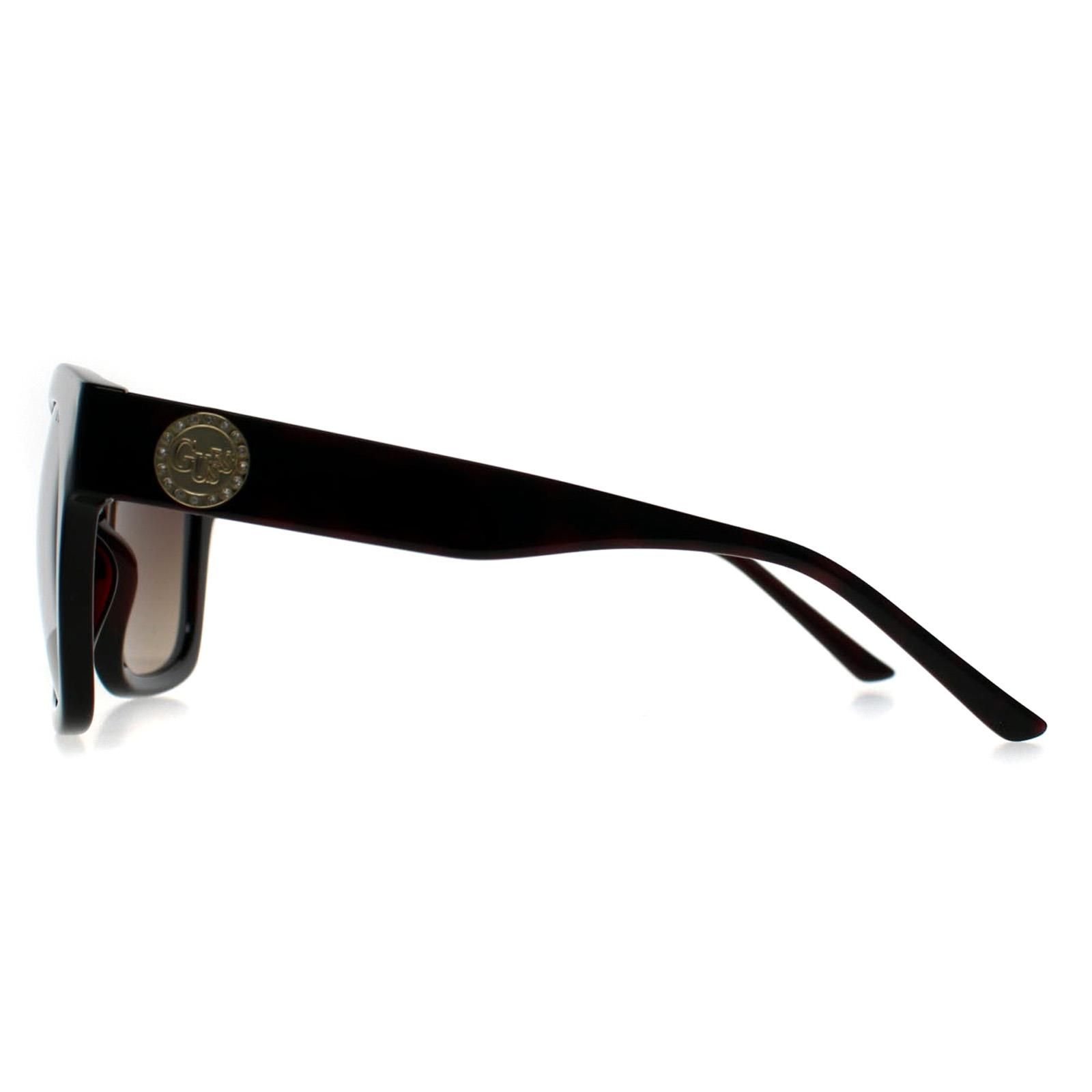 Guess Guess Women's Square Dark Havana Brown Gradient GF6128 - 3