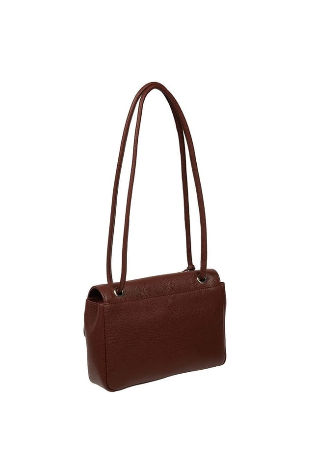 Pure Luxuries London Pure Luxuries London Women's 'Elka' Leather Evening Bag in Brown - 2