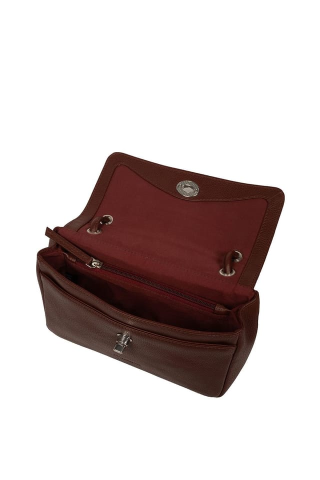 Pure Luxuries London Pure Luxuries London Women's 'Elka' Leather Evening Bag in Brown - 3