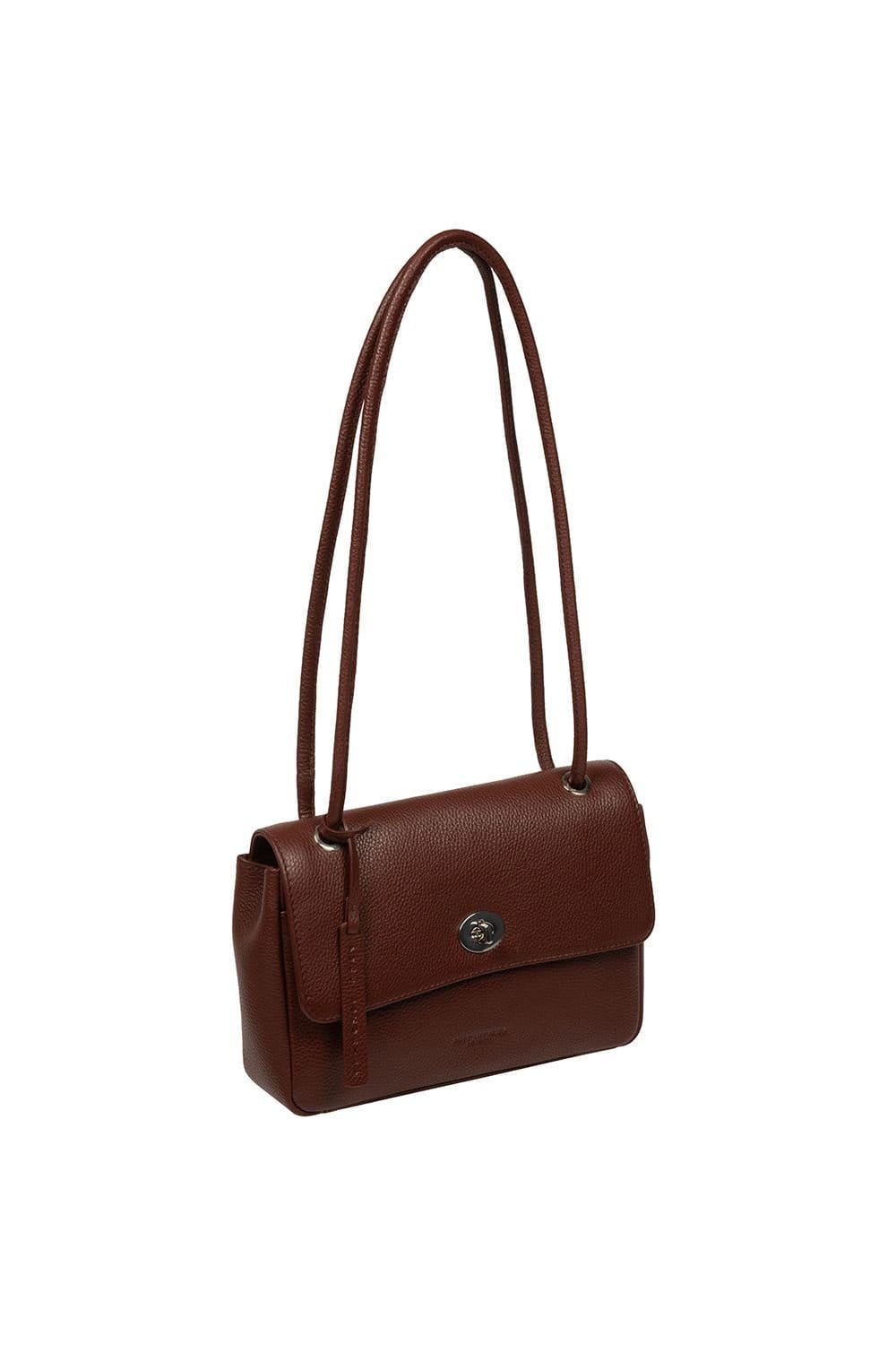 Pure Luxuries London Pure Luxuries London Women's 'Elka' Leather Evening Bag in Brown - 4