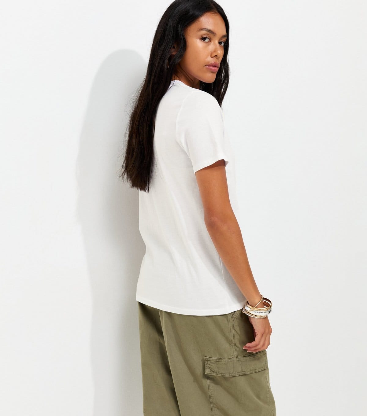 New Look Women's White Cotton Lemon Print Relaxed Fit T-Shirt New Look - 4