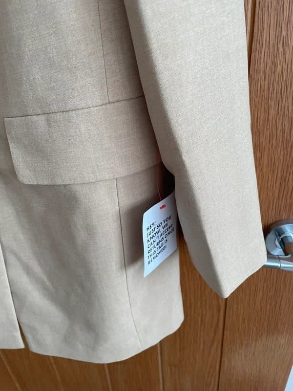 ASOS Design ASOS beige linen look jacket