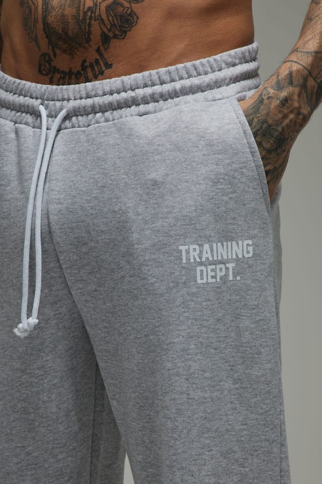 Training Dept. Training Dept. Men's Tall Training Dept Contrast Drawcord Straight Leg Jogger in Grey Marl - 3