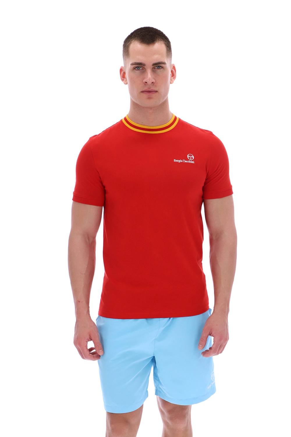 Sergio Tacchini Sergio Tacchini Men's Rainer FC T-Shirt Red - 2