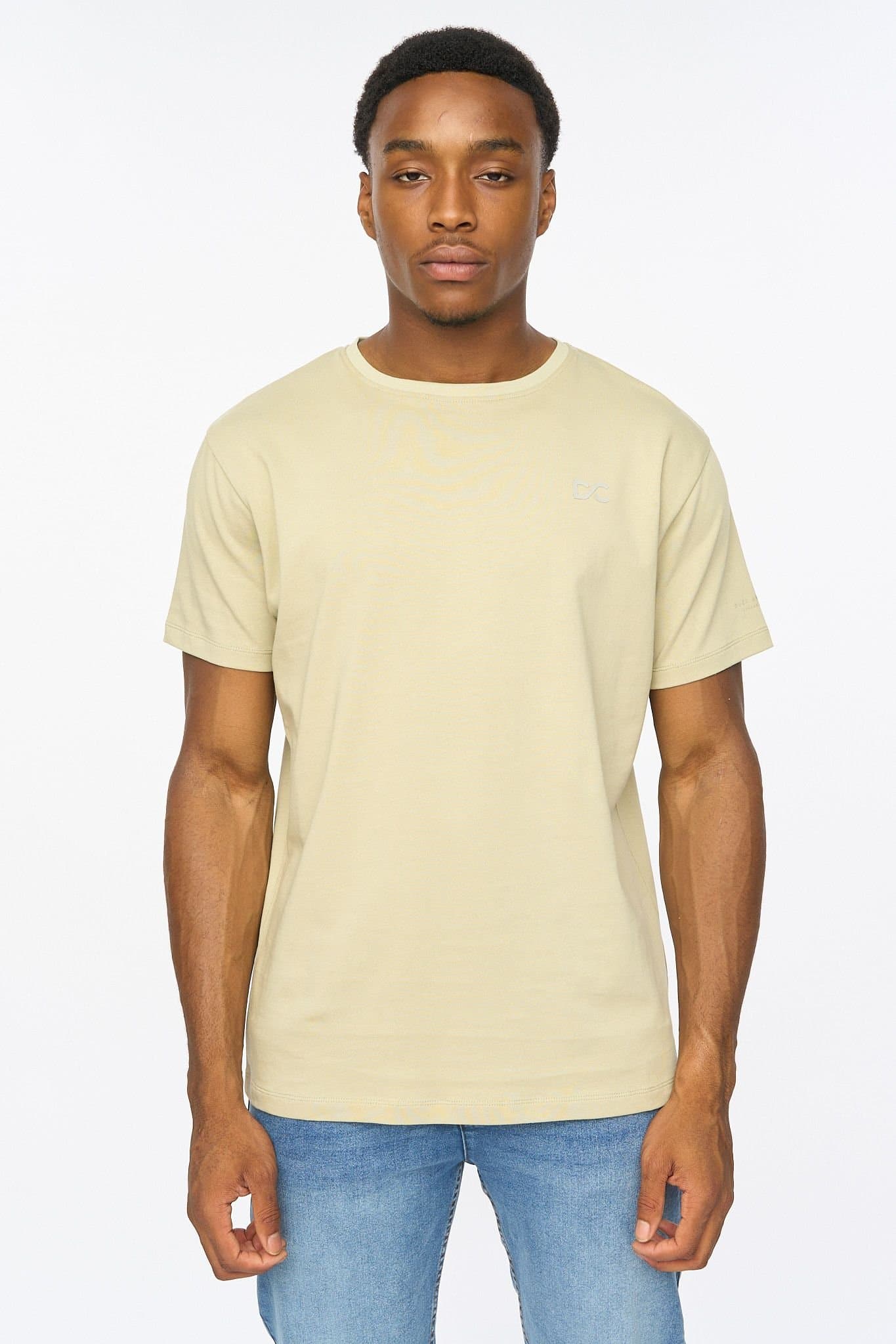 Duck&Cover Duck&Cover Men's Trimlines Heavy T-Shirt in Light Green
