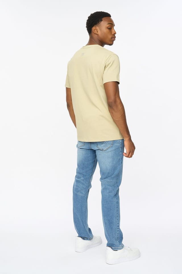 Duck&Cover Duck&Cover Men's Trimlines Heavy T-Shirt in Light Green - 2