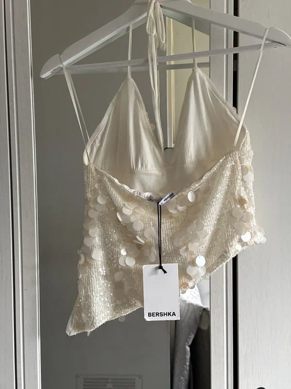 Bershka Bershka sequin top size medium new
