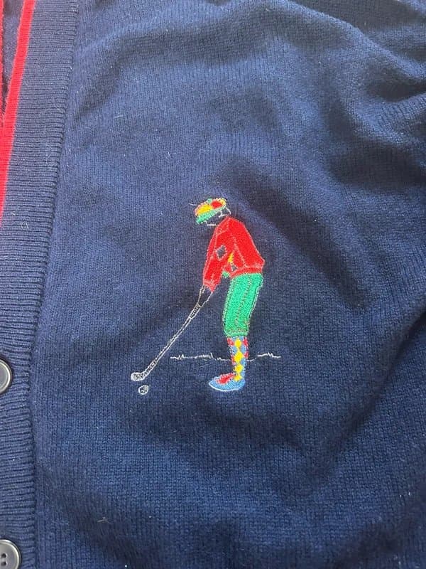 St Michael Vintage St Michael Pure Wool Golf Cardigan