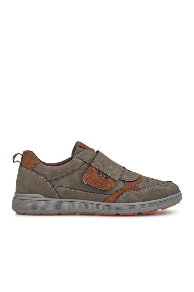 Pavers Pavers Men's Wide-Fit Touch-Fasten Comfort Shoes in Khaki - 2
