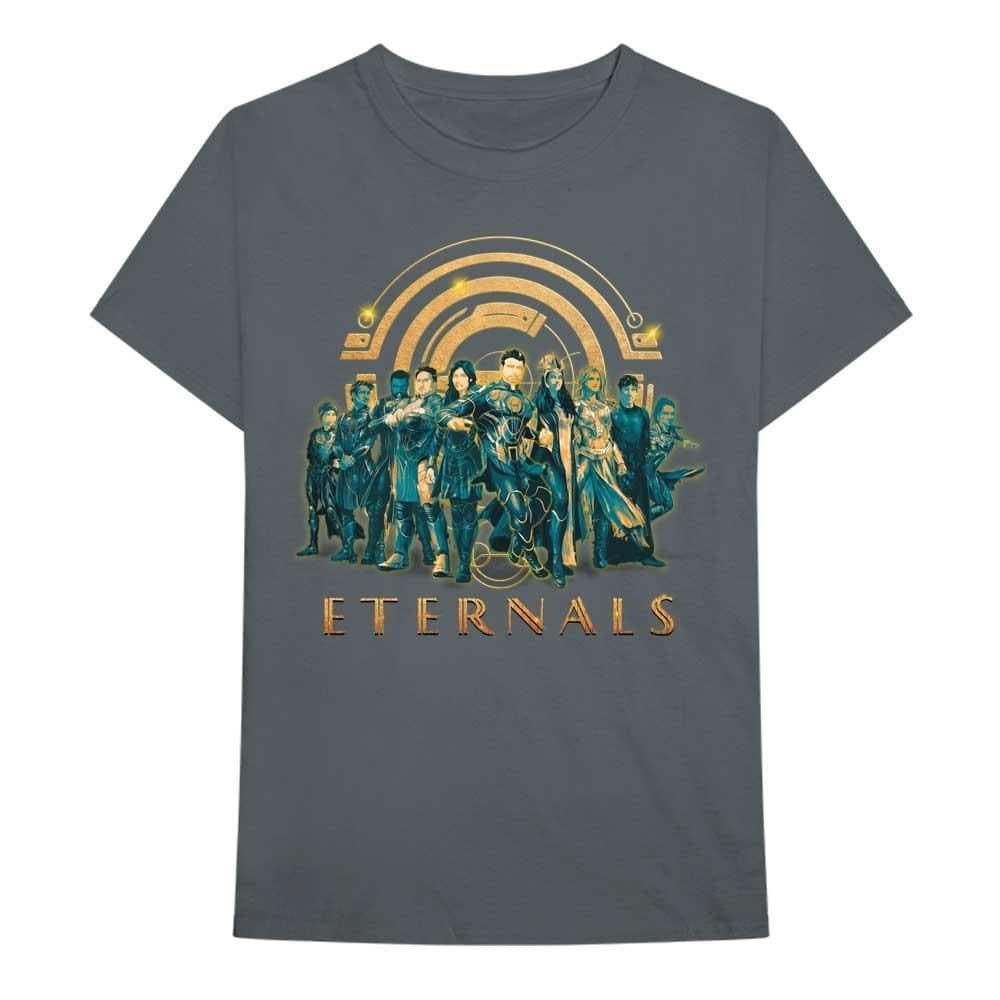 The Eternals The Eternals Men's Characters Cotton T-Shirt in Charcoal