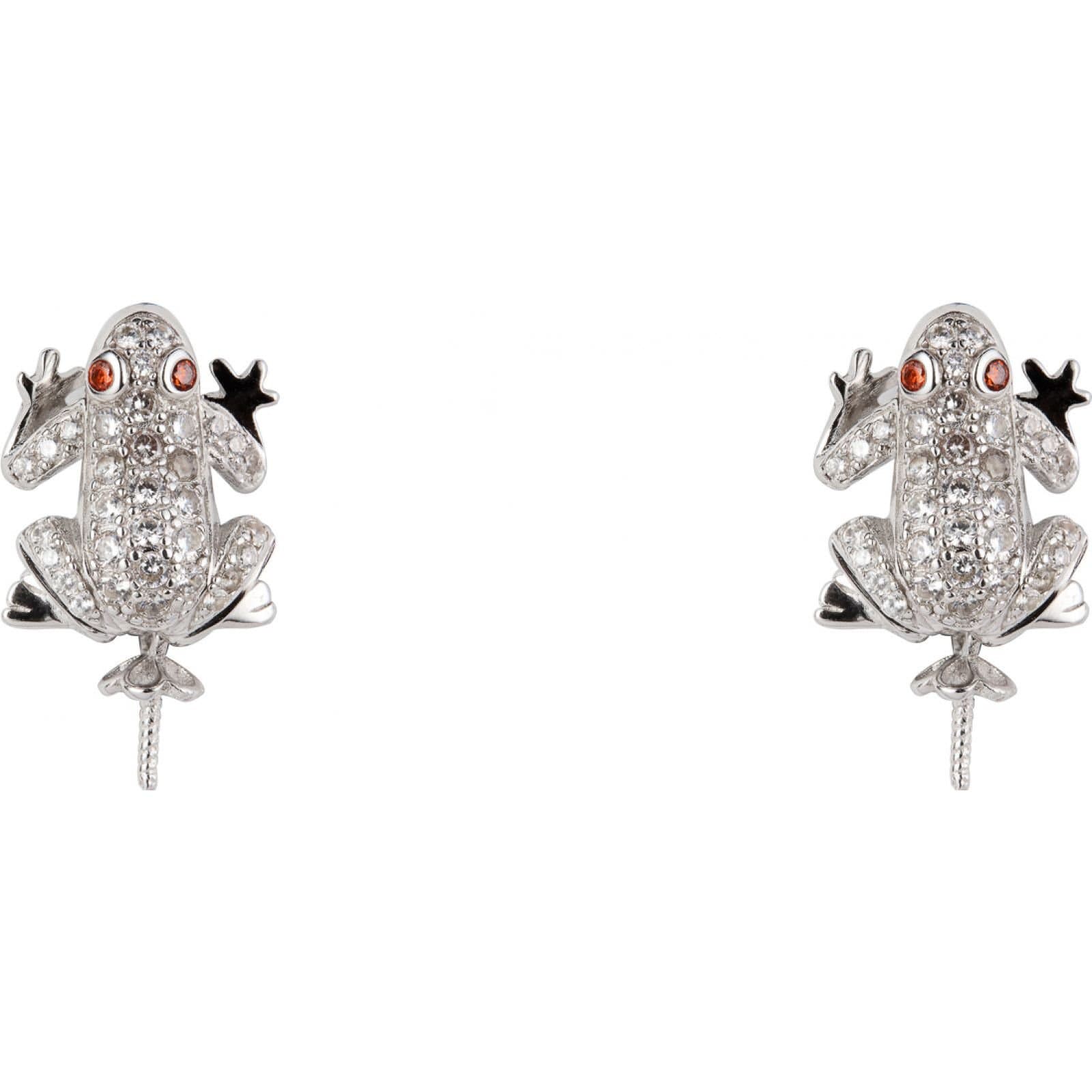 Lancaster Lancaster Women's JLA-EAR-FROG-1 Pair Of Earrings in Silver
