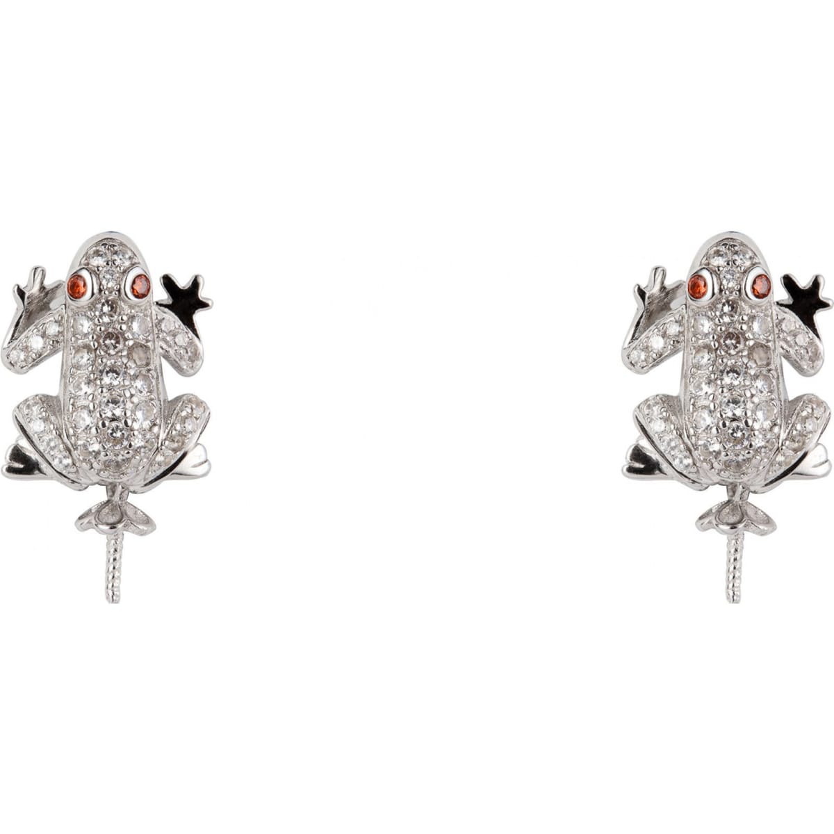 Lancaster Lancaster Women's JLA-EAR-FROG-1 Pair Of Earrings in Silver - 1