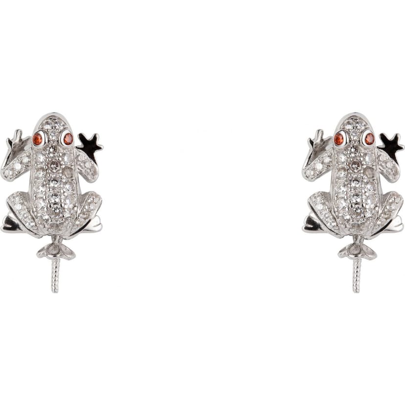Lancaster Lancaster Women's JLA-EAR-FROG-1 Pair Of Earrings in Silver - 1