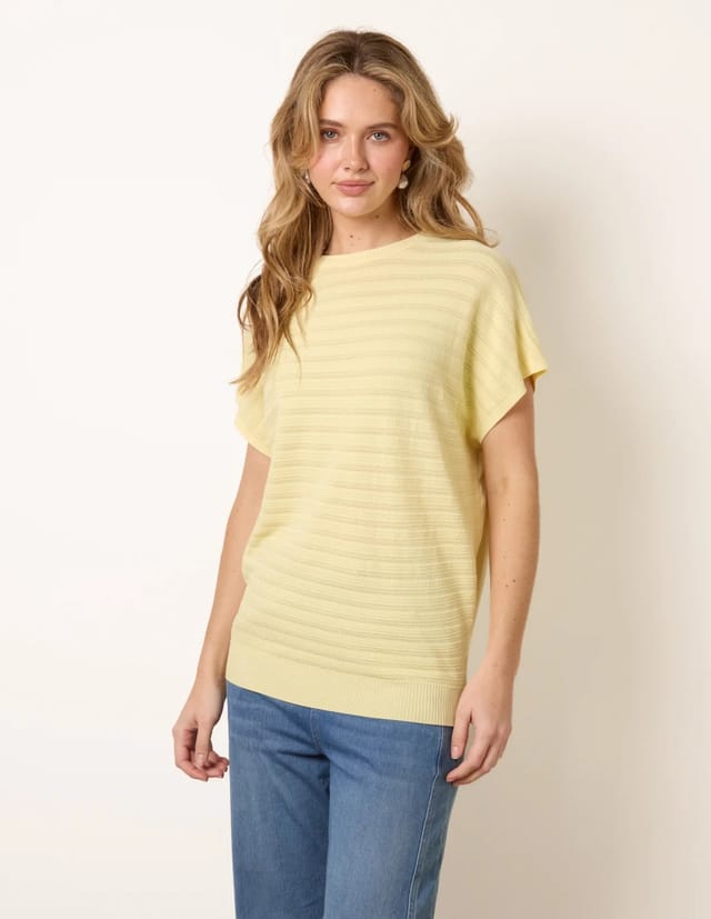 Blue Vanilla Textured Sleeveless Knit Top - 2