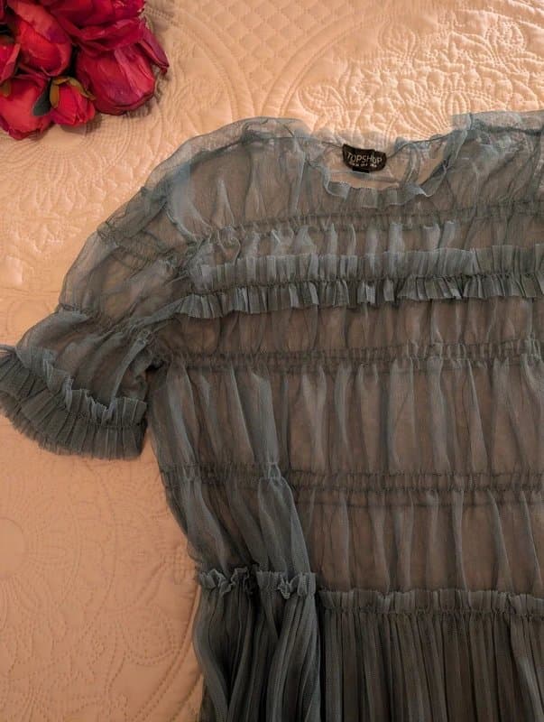Topshop Topshop Pleated Tulle Mini Dress – Size 8