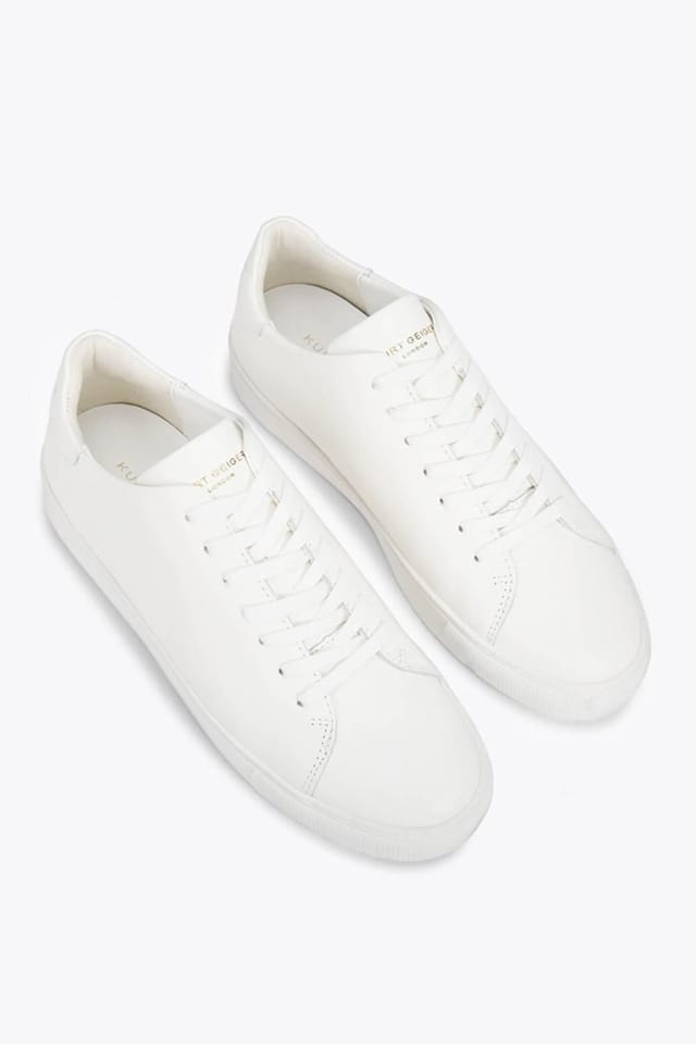 Kurt Geiger London Kurt Geiger London Men's 'Lennon' Leather Trainers in White - 2