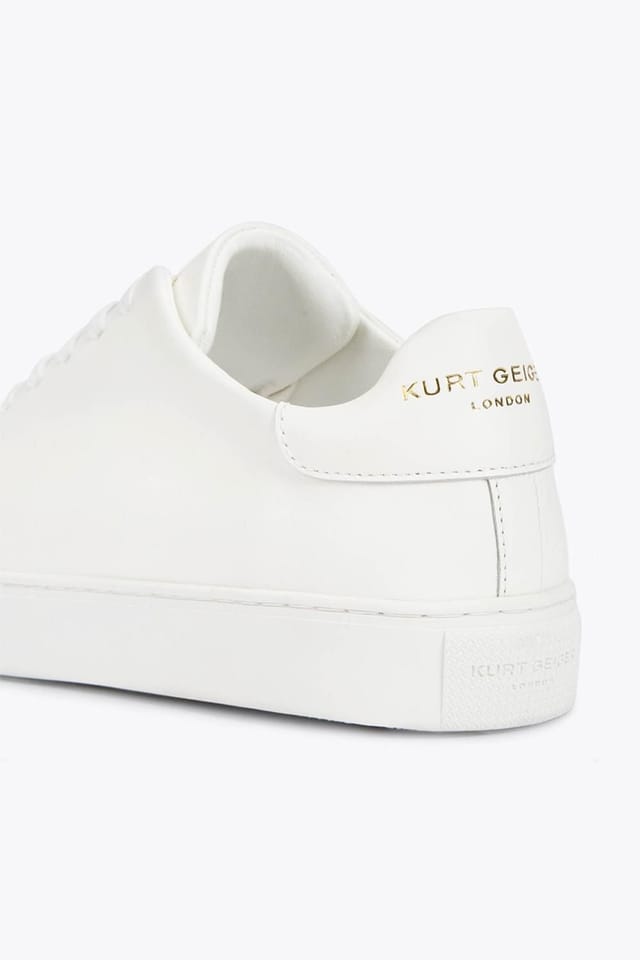 Kurt Geiger London Kurt Geiger London Men's 'Lennon' Leather Trainers in White - 3