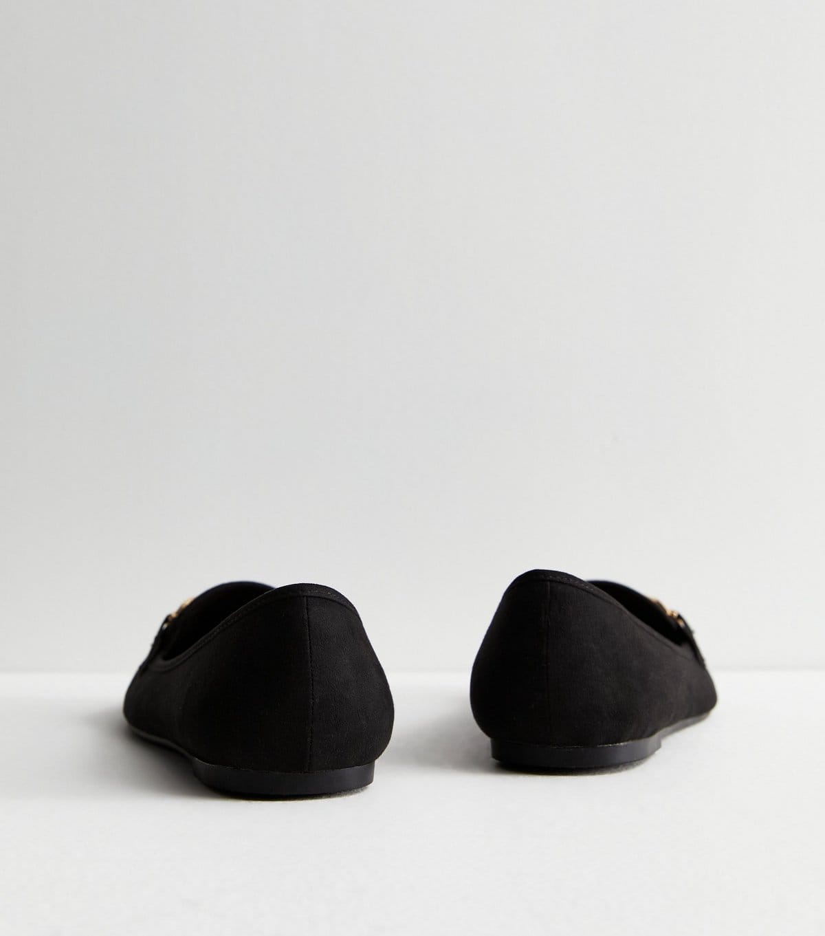 New Look Women's Black Suedette Snaffle Trim Loafers New Look - 4