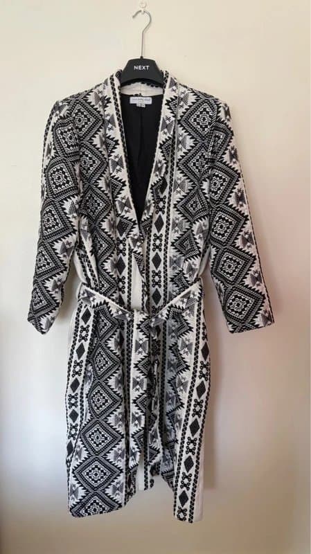 Never Fully Dressed Stunning Never Fully Dressed Aztec Jacquard Coatigan Size XL RRP £199!