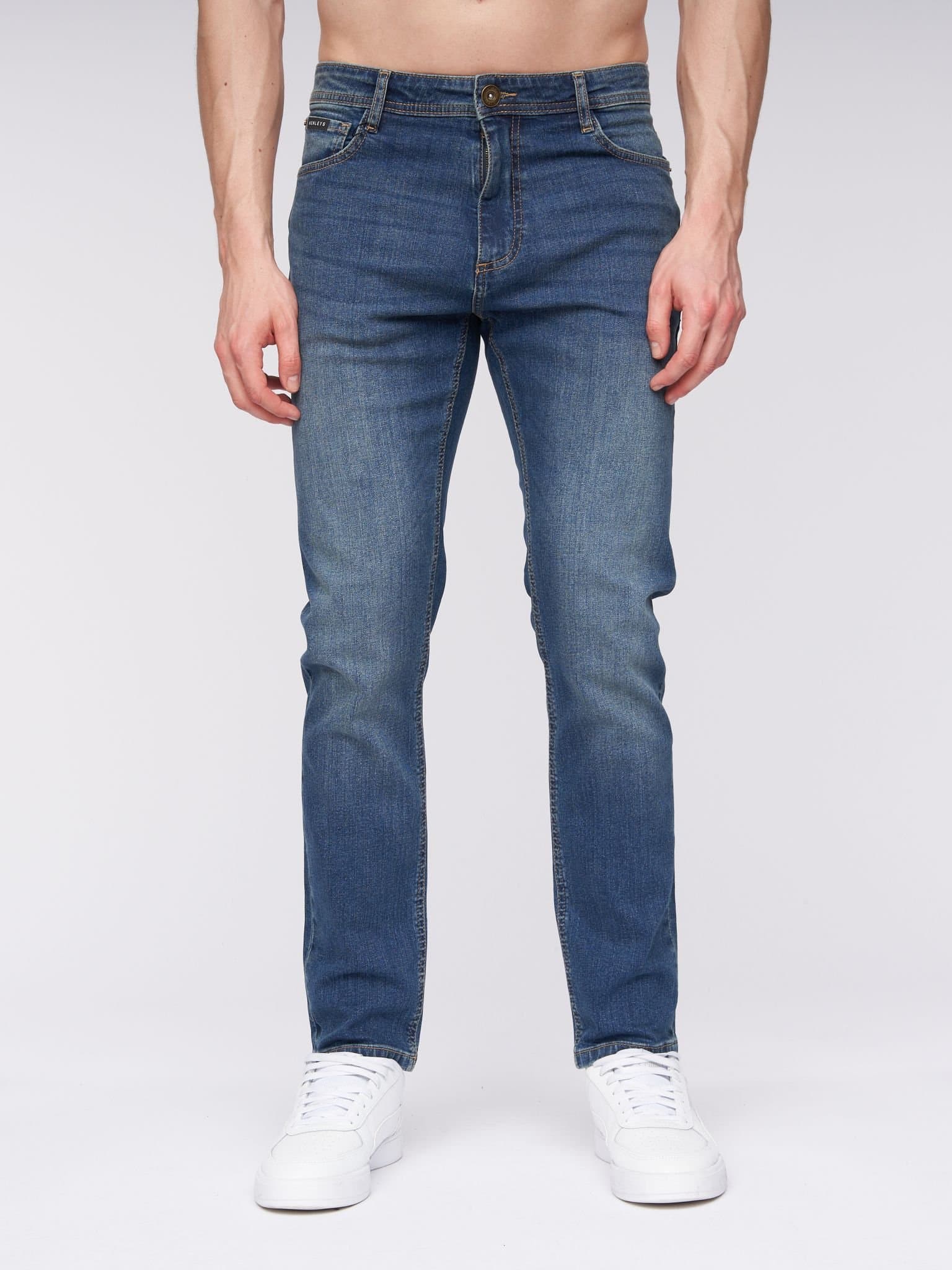 Henleys Henleys Mid Blue Stretch Denim Jeans for Men