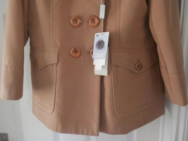 Wardrobe Ladies Wardrobe Coat Size 14 Brown Double Breasted Smart Jacket Classic New BNWT