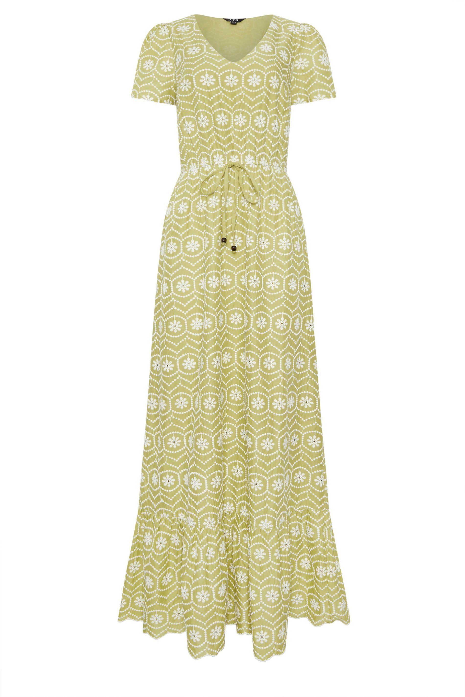 Long Tall Sally Long Tall Sally Women's Tall Embroidered Maxi Dress in Lime - 2